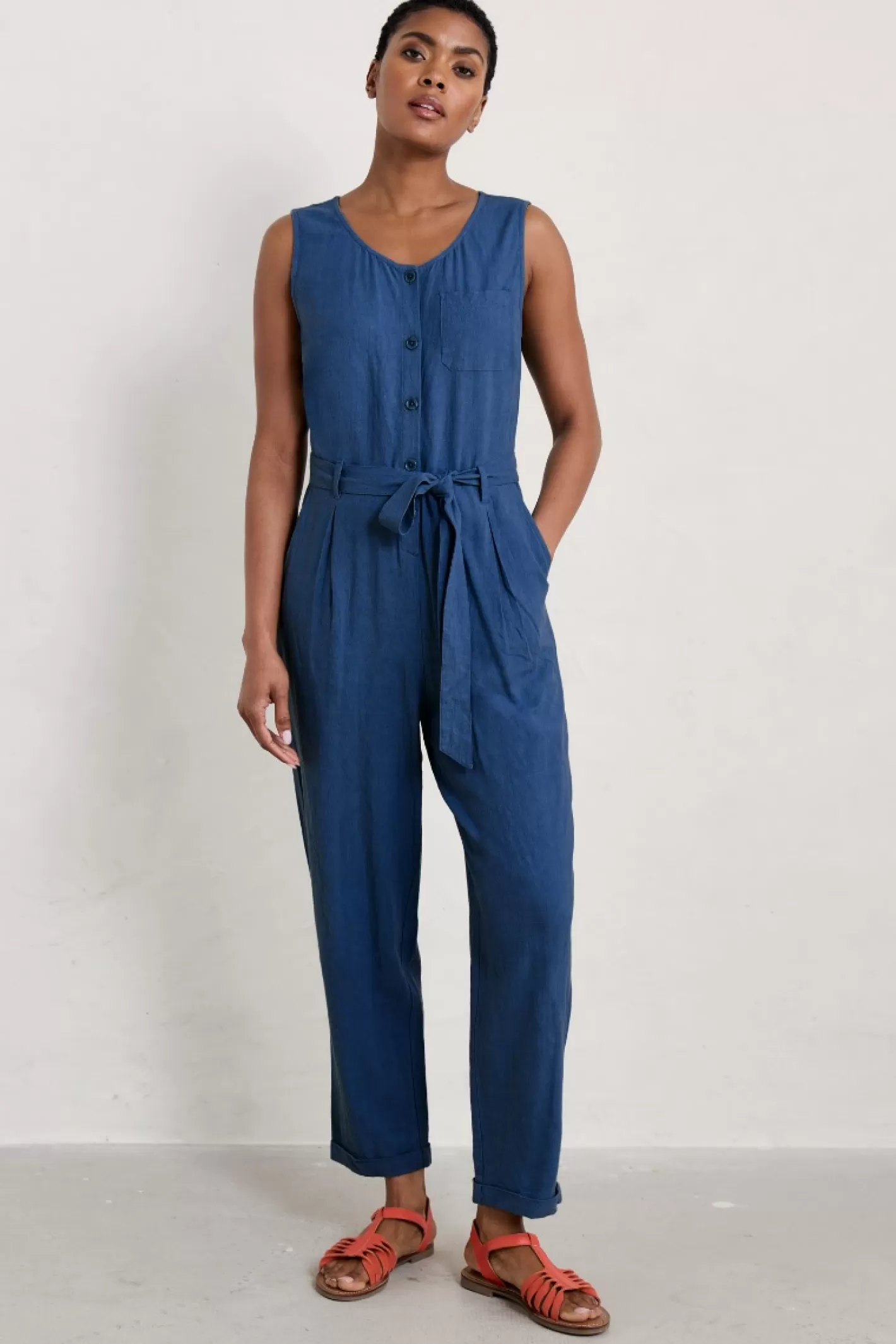 Shop Abbey Pool Sleeveless Jumpsuit Women Trousers & Shorts