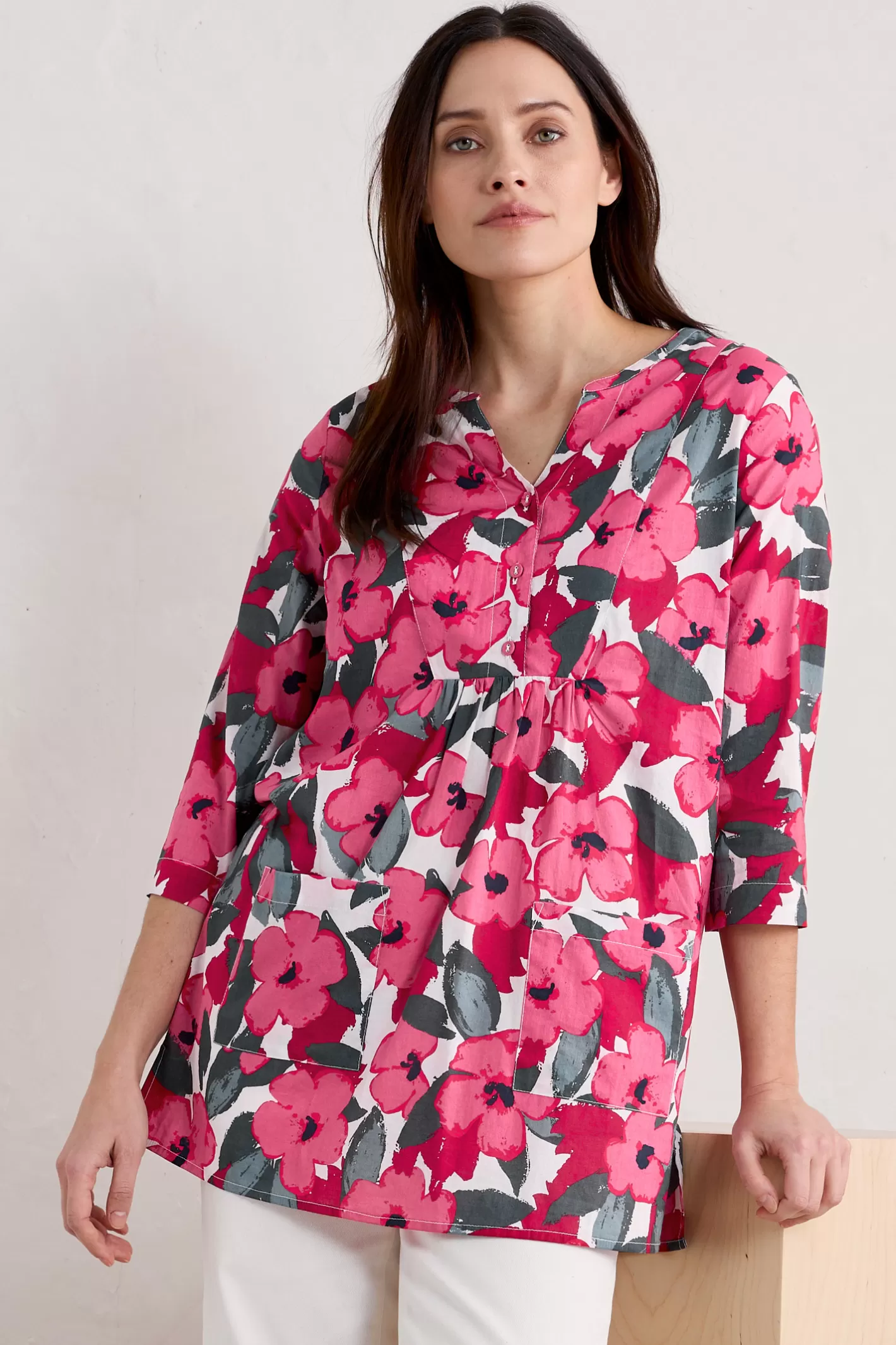 Online Aventurier Printed Cotton Tunic (Gots) Women Tunics