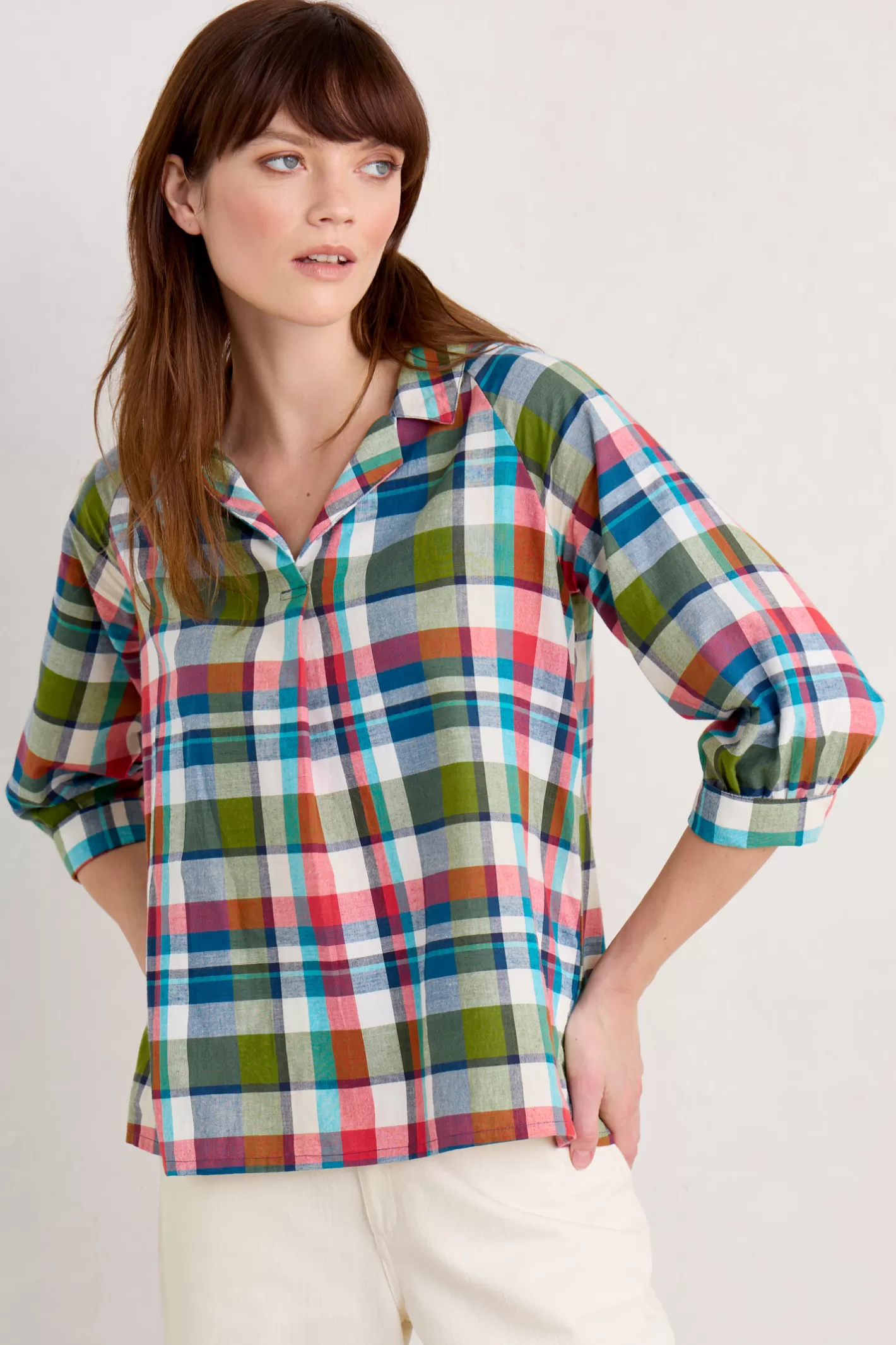 Best Bryn Checked Top Women Tops