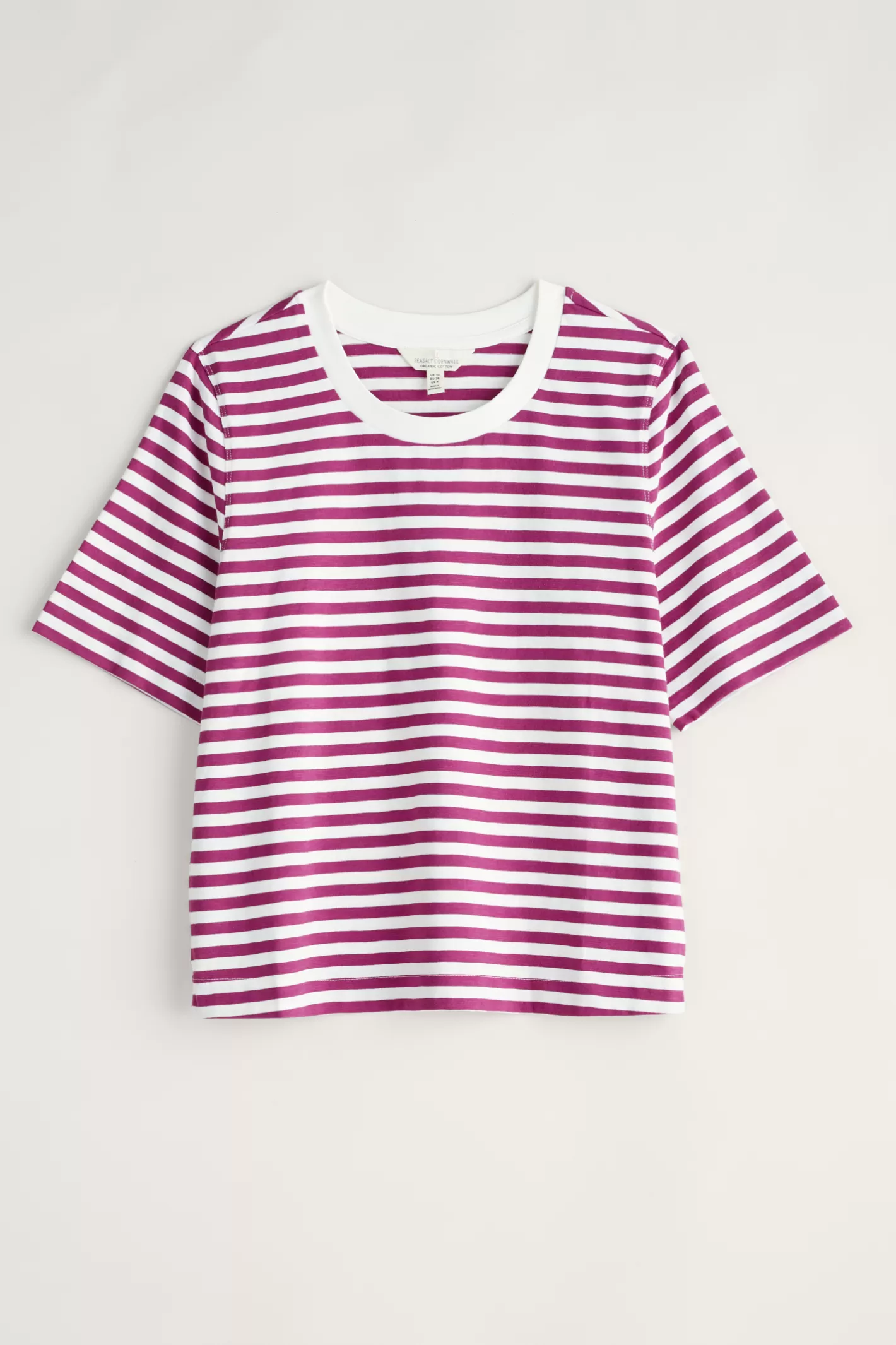 Fashion Copseland Striped Organic Cotton T-Shirt (Gots) Women Tops