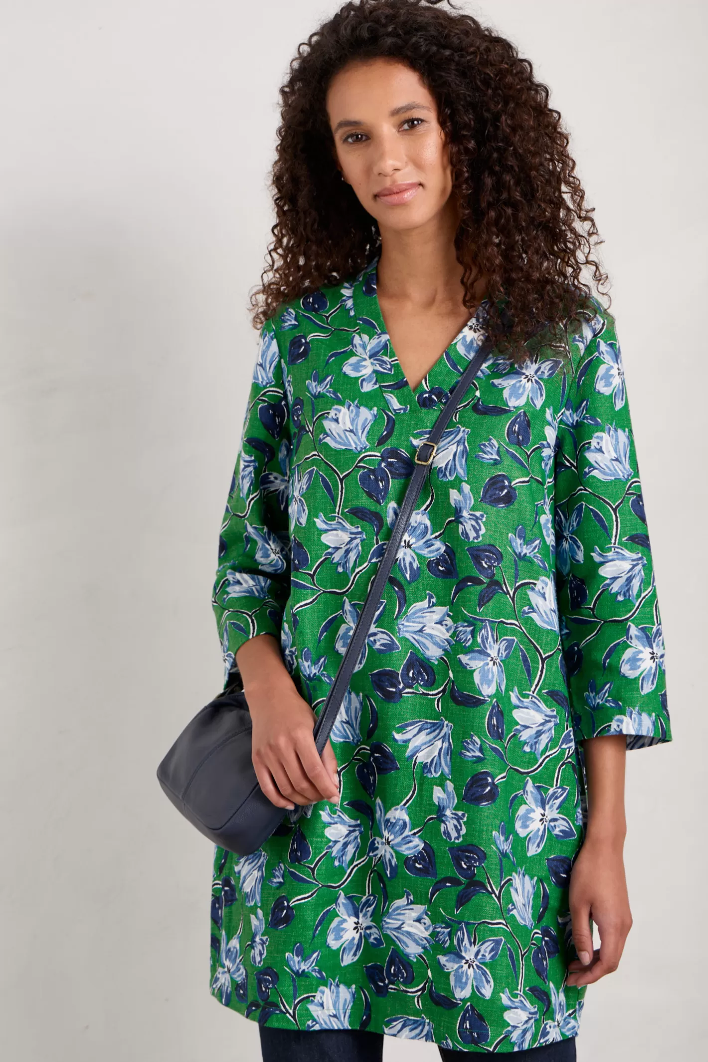 Sale Curves Flow Ramie Tunic Women Tunics