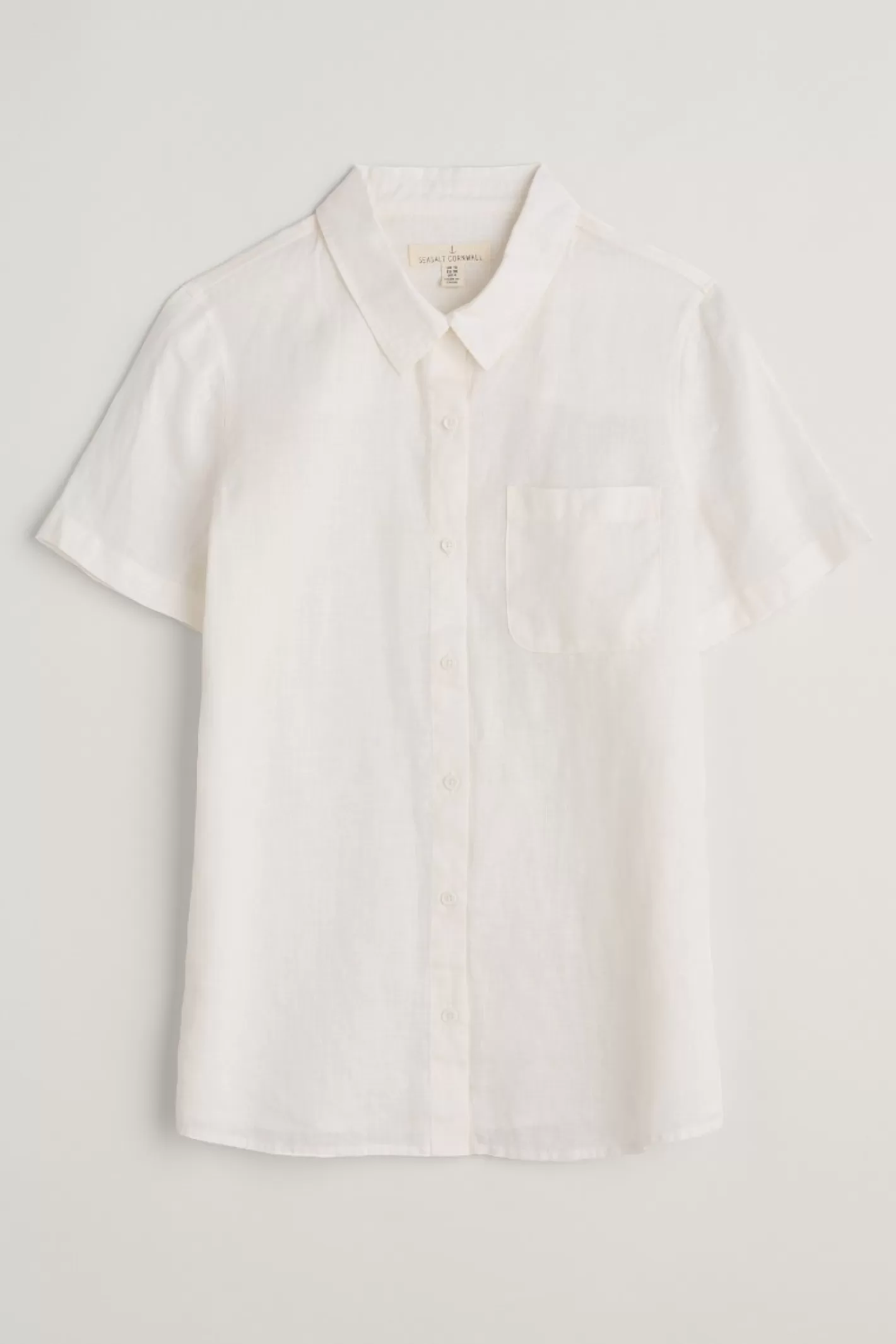 Clearance Drydock Short Sleeve Linen Shirt Women Tops