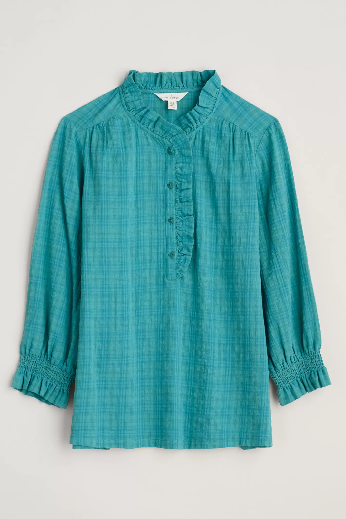 Outlet Feather Star Checked Top Women Tops