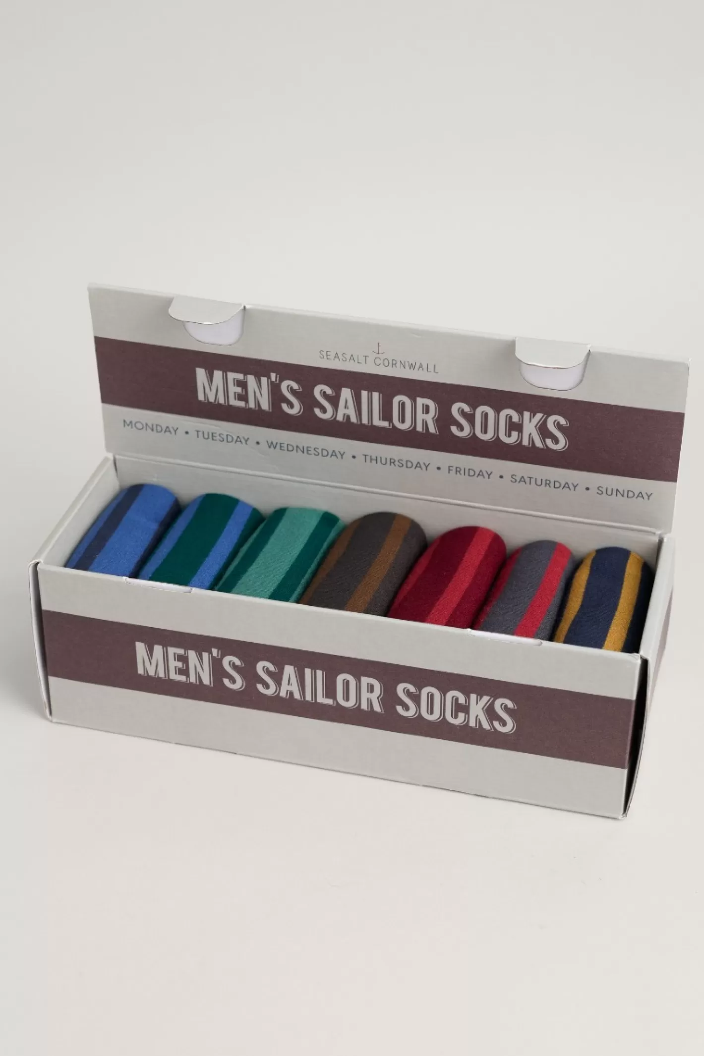 Outlet Gift Box Of 7 Men's Sailor Socks Men Socks