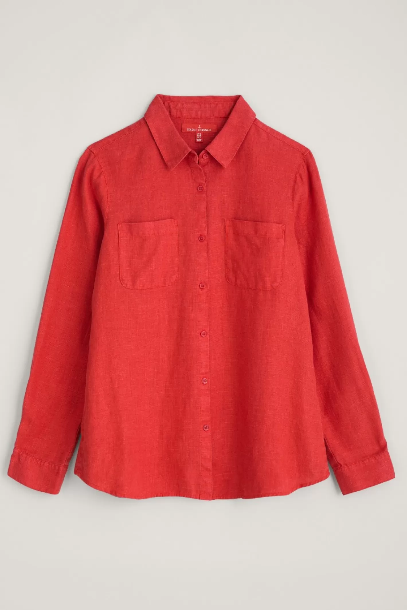 Clearance Hazel Branch Linen Shirt Women Tops