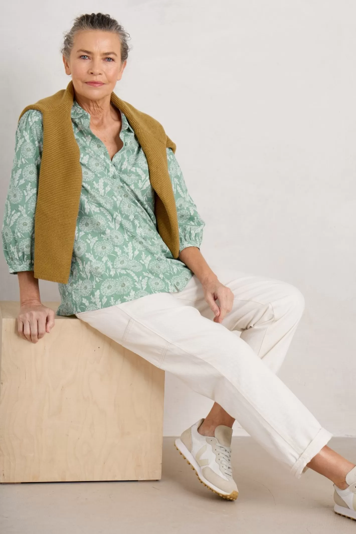 Hot Hope Cottage Organic Cotton Blouse Women Tops