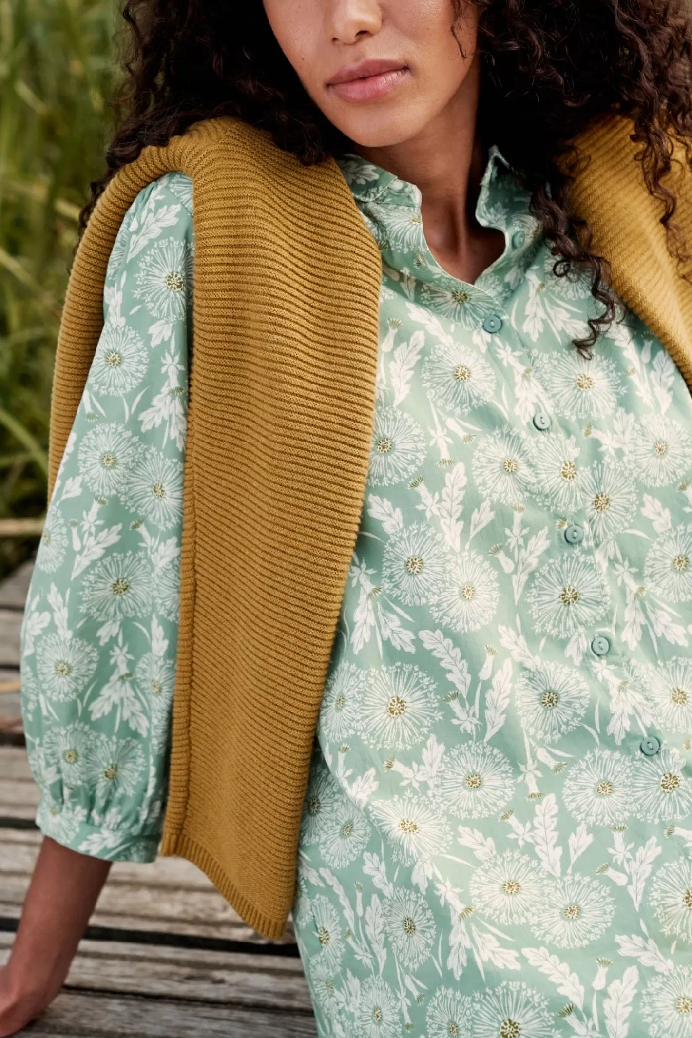 Hot Hope Cottage Organic Cotton Blouse Women Tops
