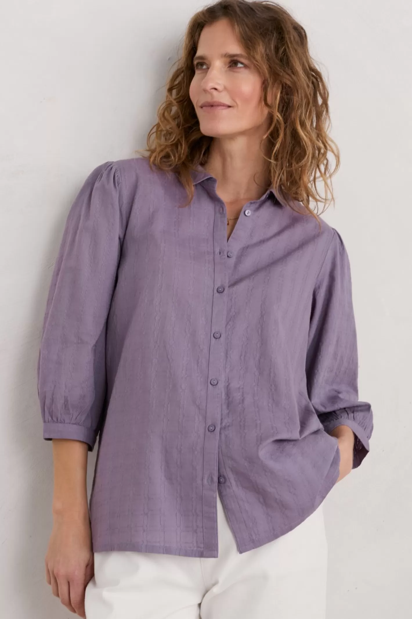 Discount Hope Cottage Organic Cotton Check Blouse Women Tops