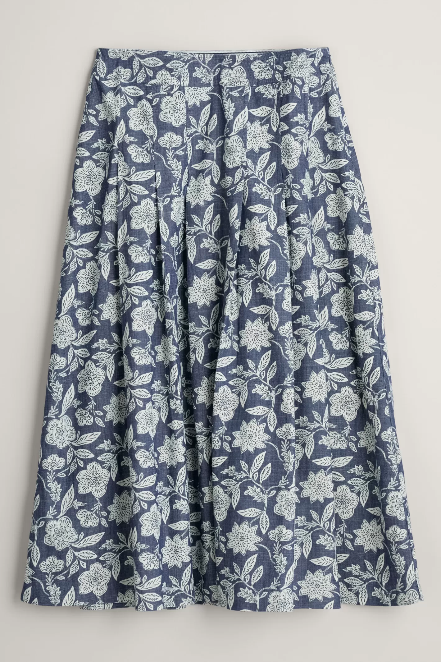 New Jamboree Chambray Midi Skirt Women Skirts