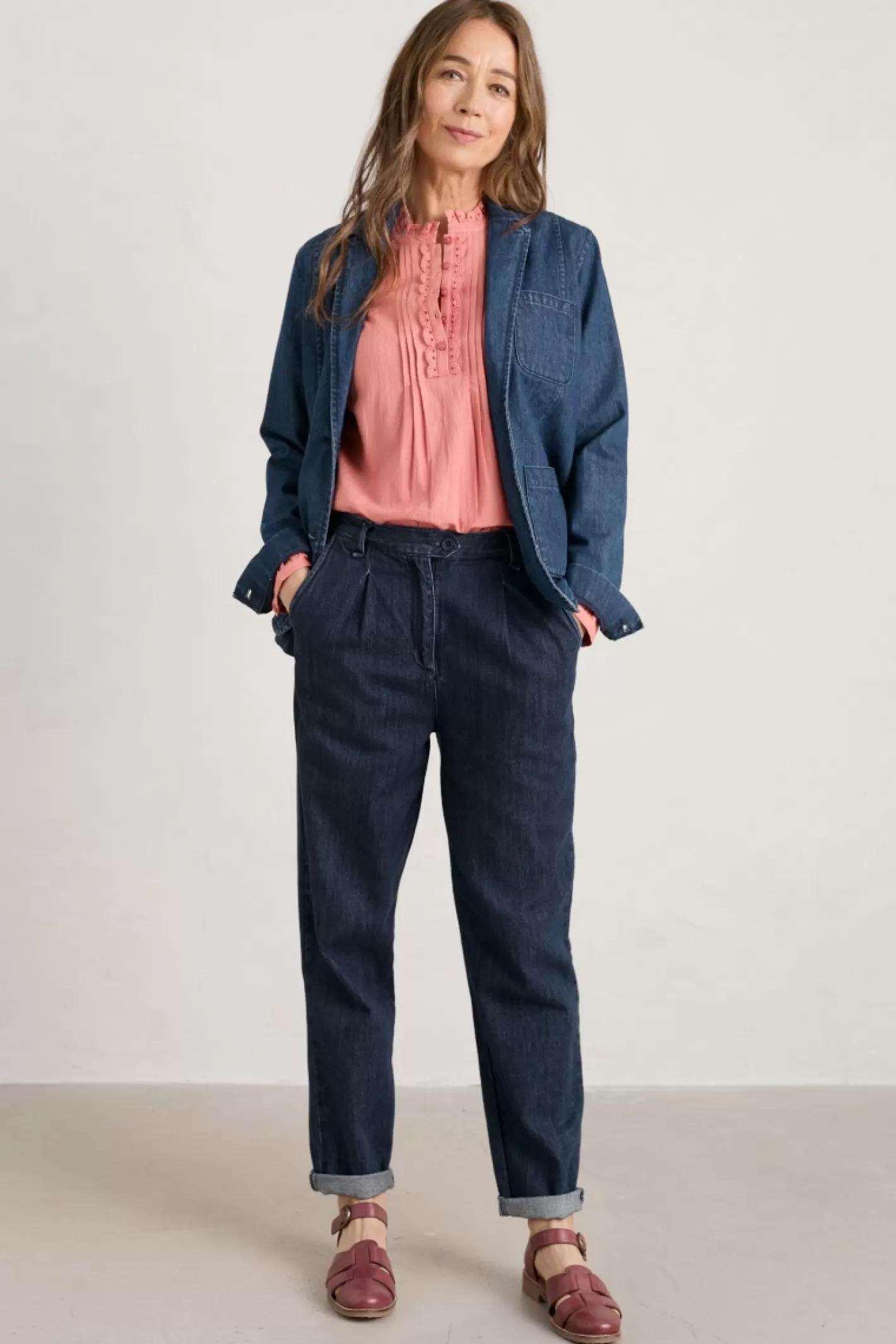 Outlet Marsland Denim Trousers Women Trousers & Shorts