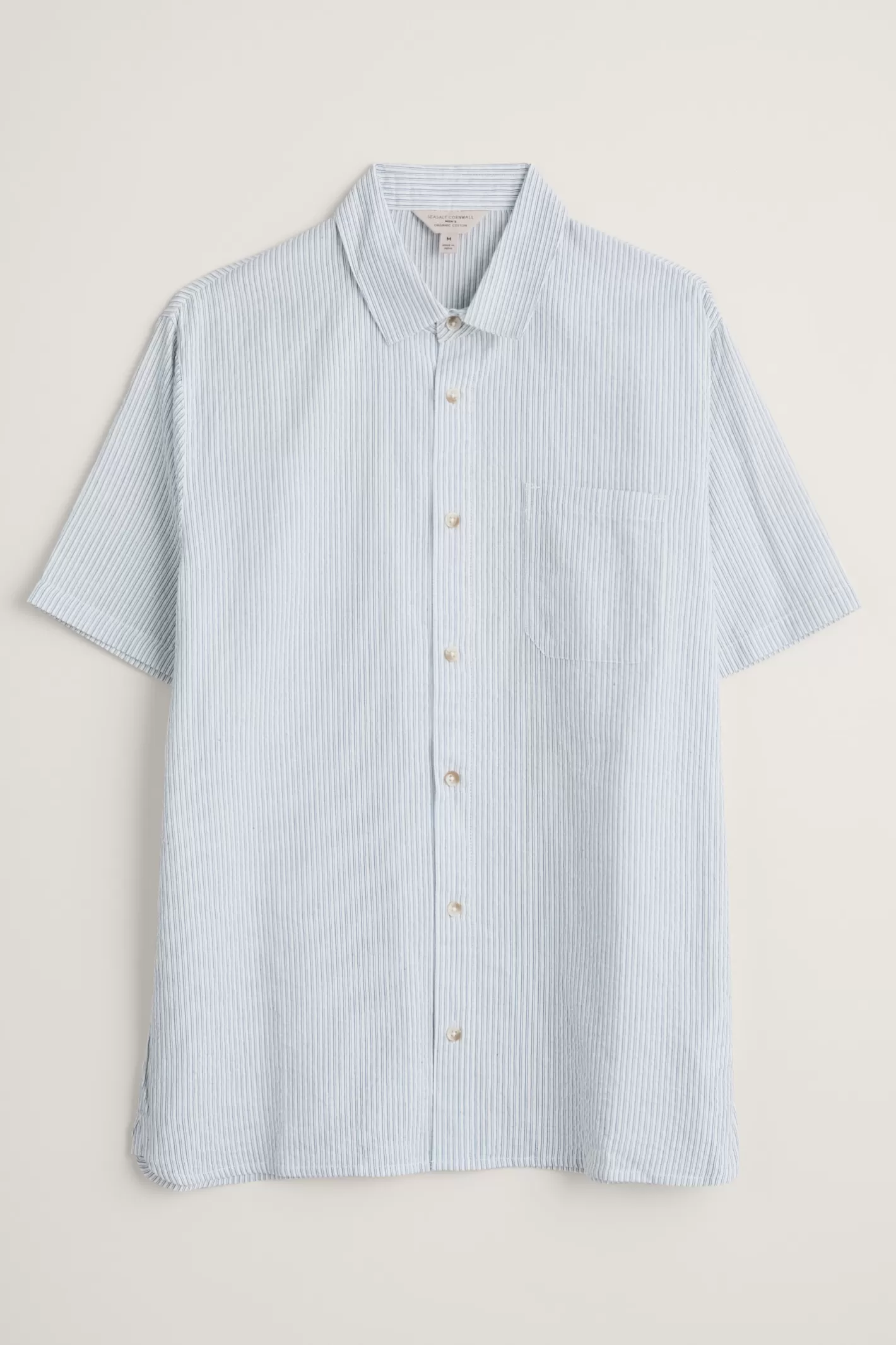 Sale Men's Blue Heron Seersucker Short Sleeve Shirt Men Tops & T-Shirts