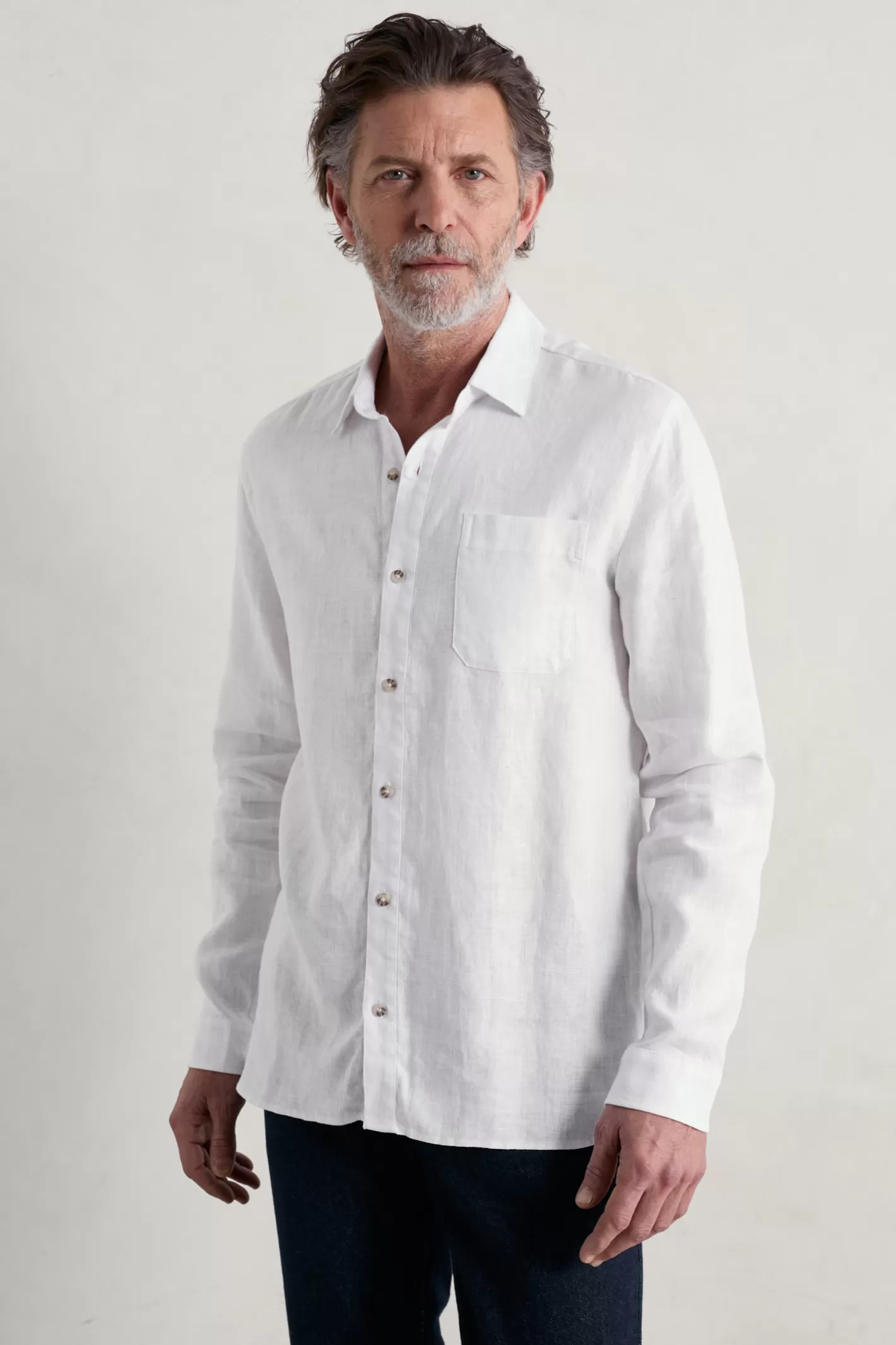 Hot Men's Curator Linen Shirt Men Tops & T-Shirts