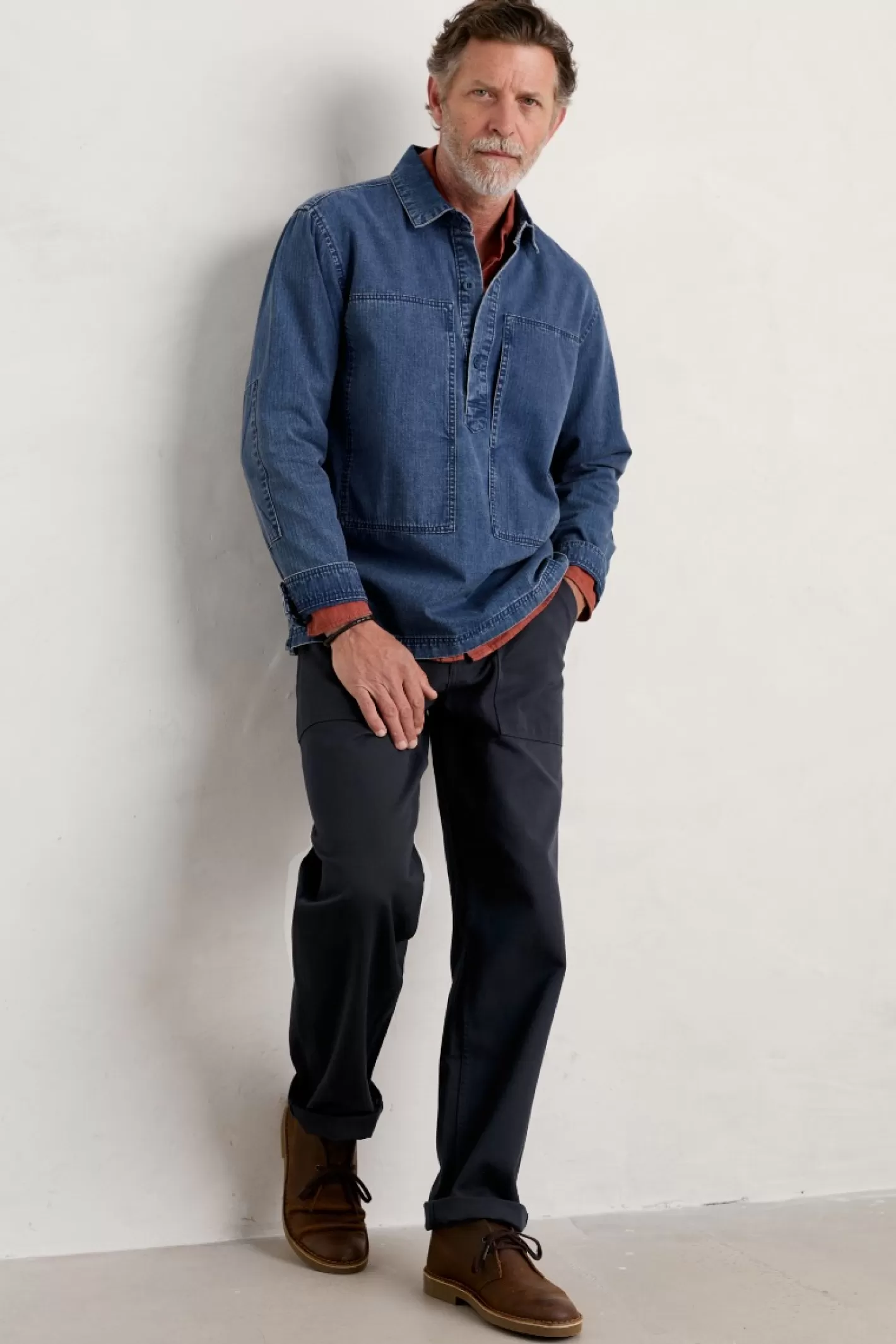 Store Men's Hawser Denim Overshirt Men Tops & T-Shirts