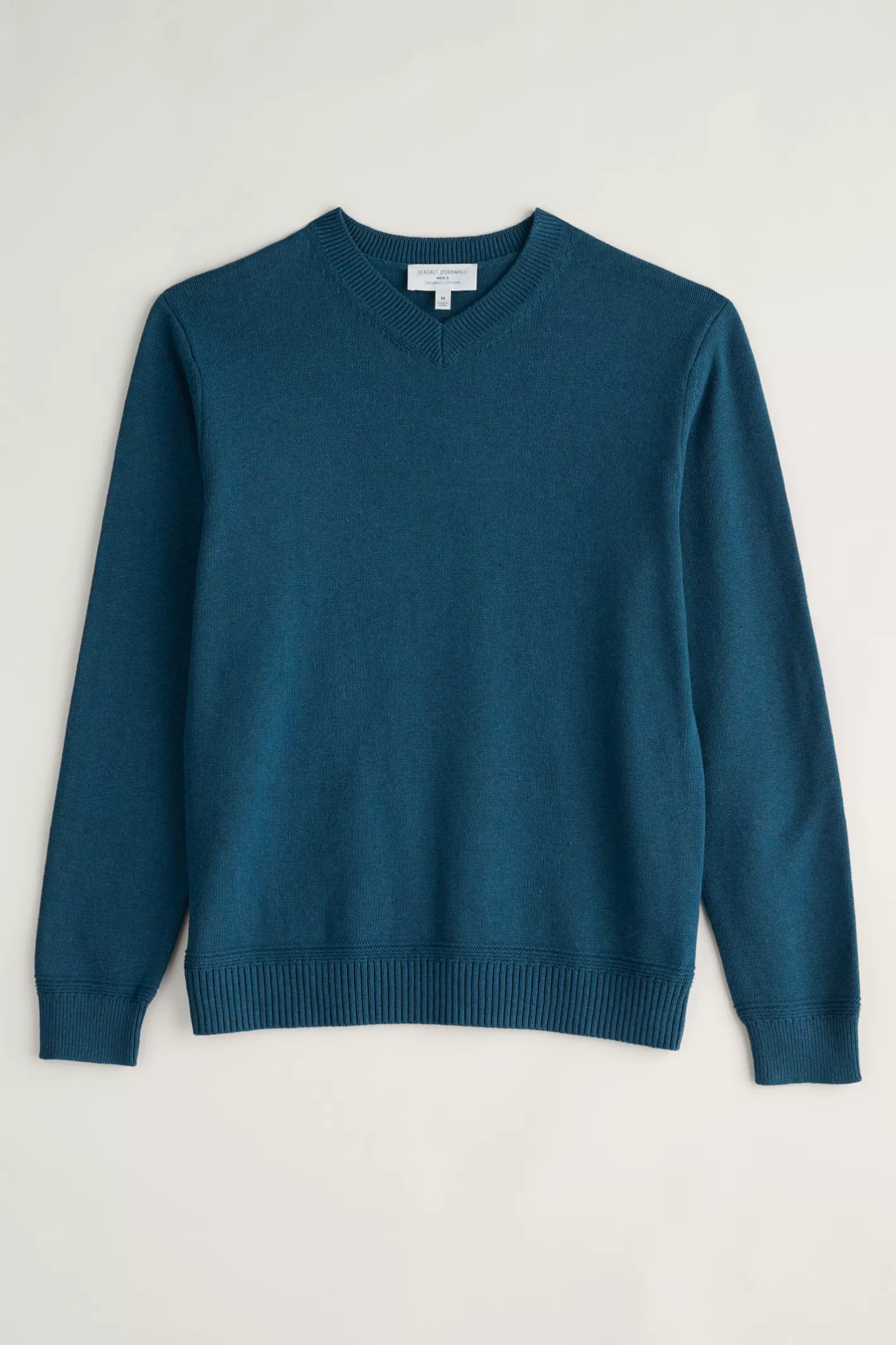 Hot Men's Mainbrace Organic Cotton V-Neck Jumper Men Knitwear