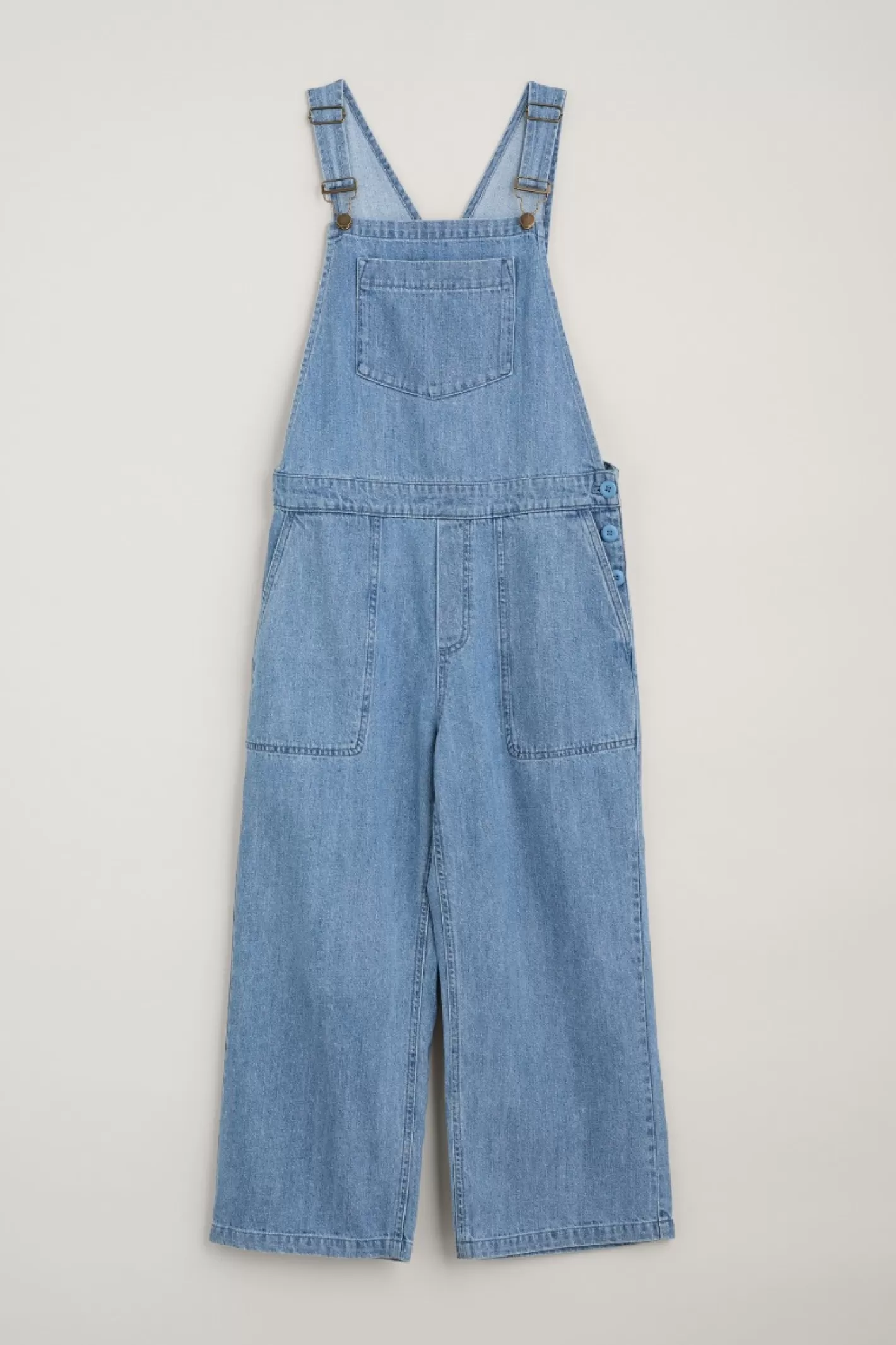 Clearance Porthallow Cove Wide Leg Denim Dungaree Women Jumpsuits & Dungarees