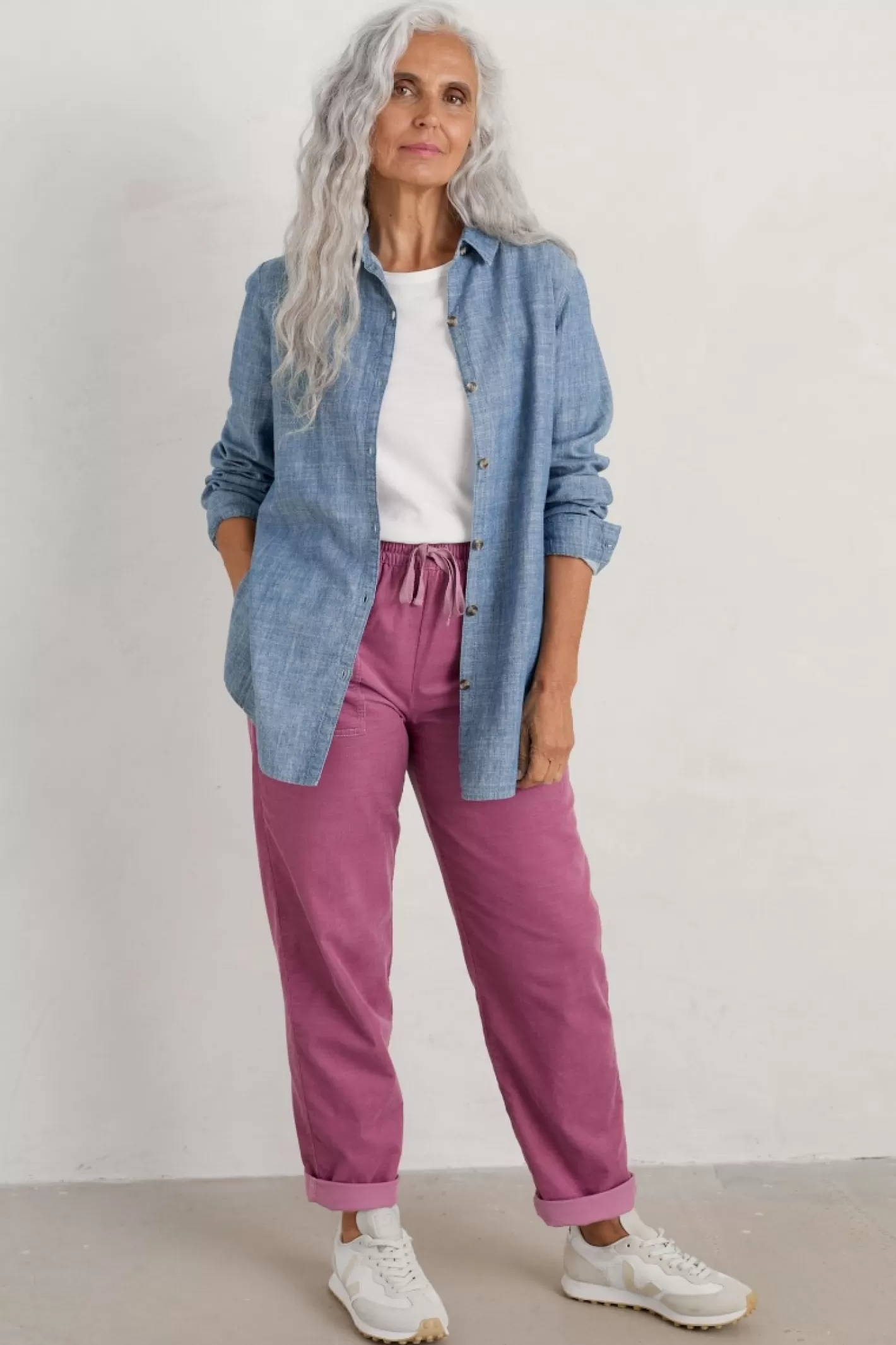 Online Sailmaker Chambray Shirt Women Tops