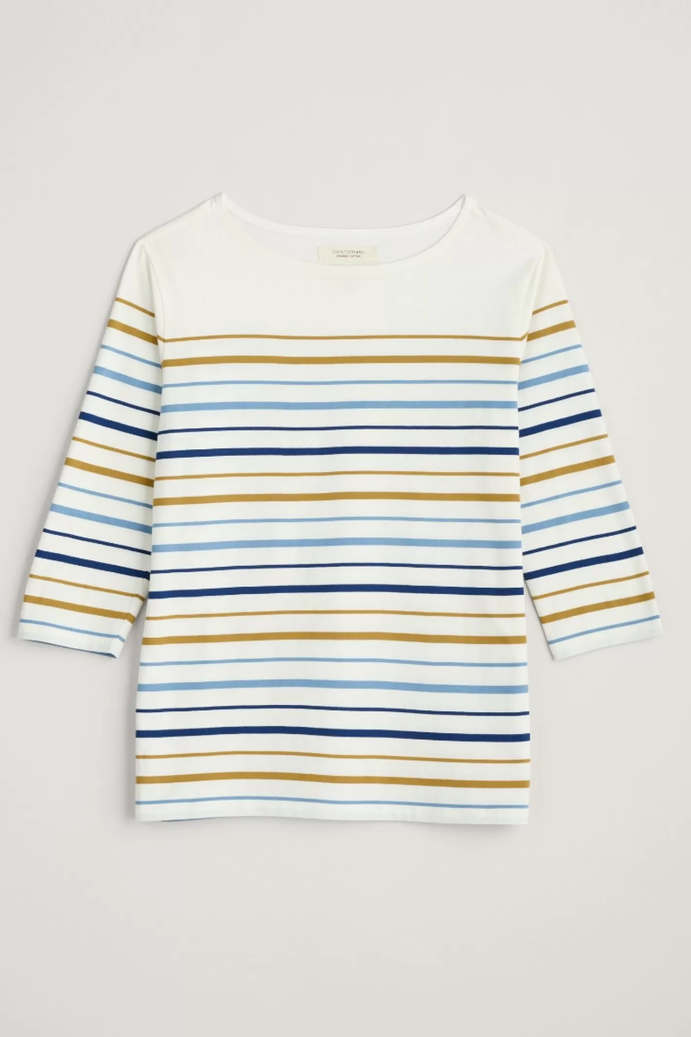 Seasalt Women's Short Sleeve Riso Top - Maritime Sea Floral Navy, Notch Neck, Lightweight Woven Blouse