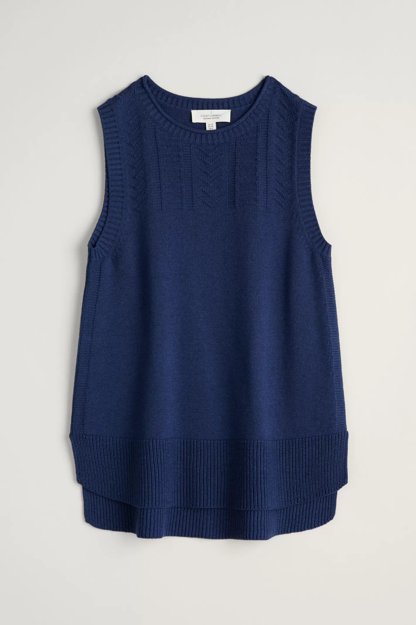 Hot Smallcombe Organic Cotton Knitted Vest (Gots) Women Knitwear