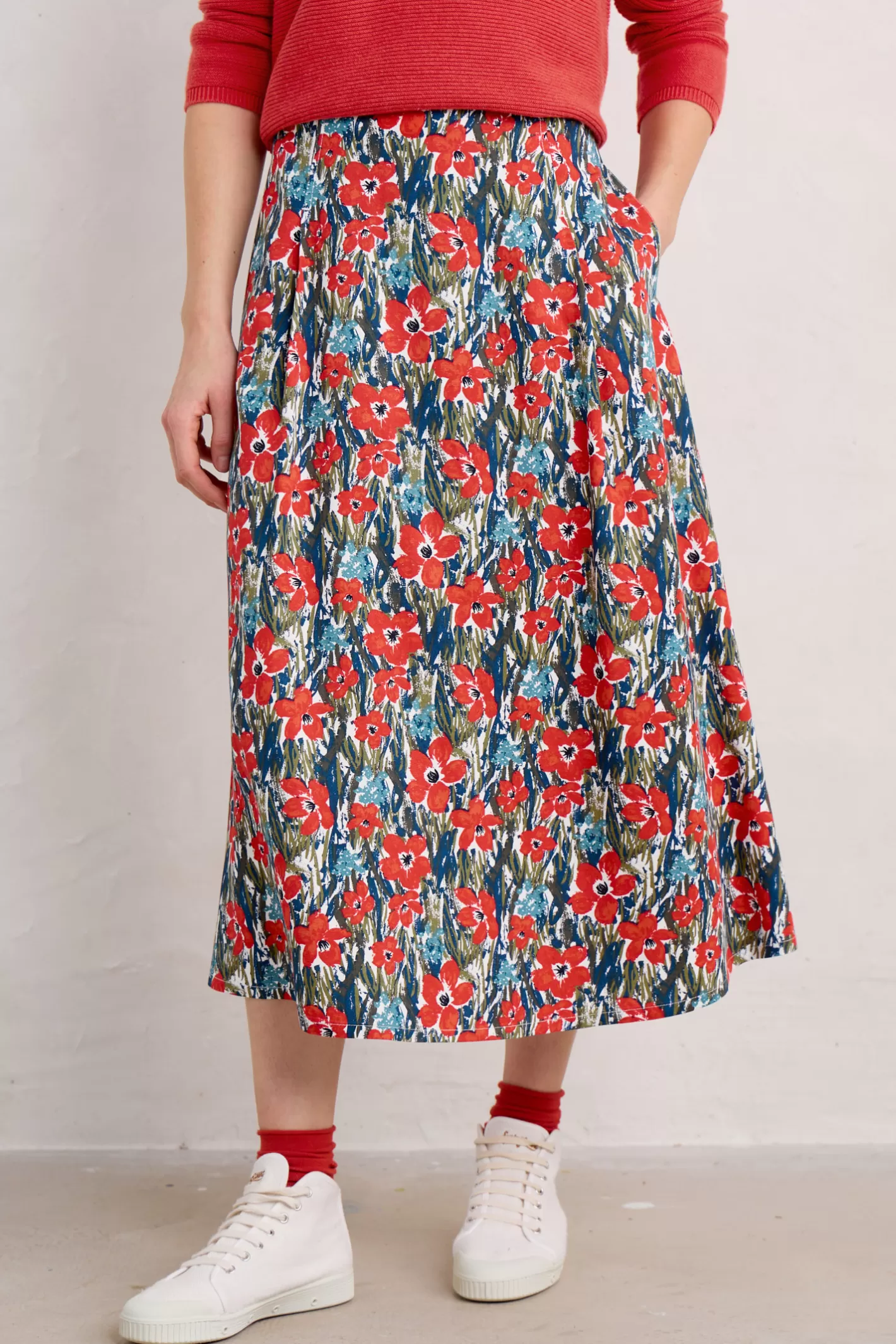 Clearance Swallow Hill Printed A-Line Skirt Women Skirts