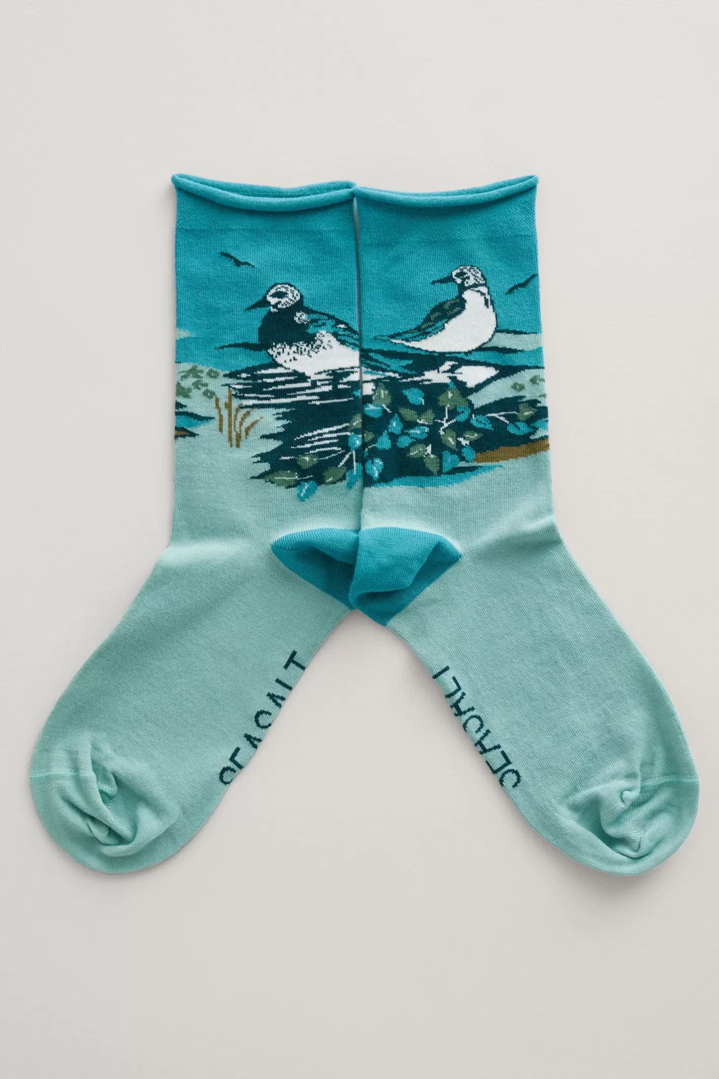 Flash Sale Women's Postcard Organic Cotton Socks Women Socks & Tights